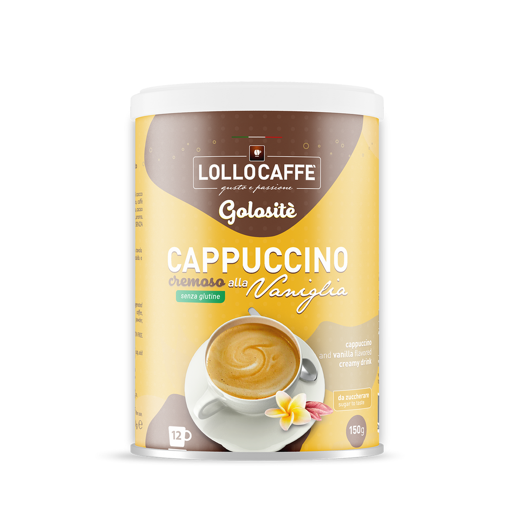 Cappuccino powder in 150g pack ideal for 12 cup 